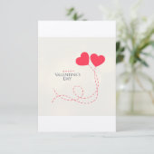 Valentinstag-Karte Save The Date (Stehend Vorderseite)