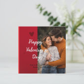 Valentinstag-Karte Save The Date (Stehend Vorderseite)