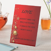 Valentinstag-Karte Sockelschild (In Situ)