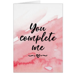 Valentinstag-Karte, vervollständigen Sie mich