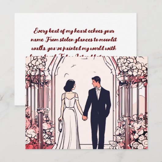 Valentinstag Karten (Vorne/Hinten)