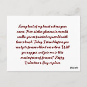 Valentinstag Karten (Rückseite)