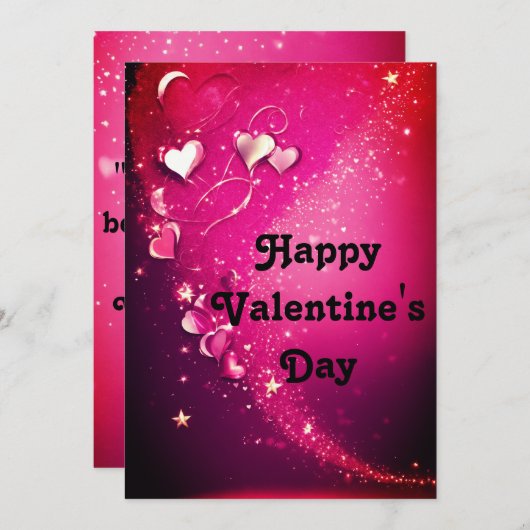 Valentinstag Karten (Vorne/Hinten)