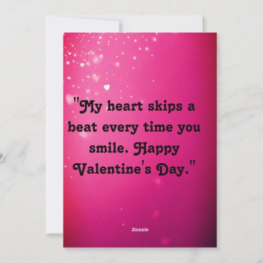 Valentinstag Karten (Rückseite)