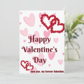 Valentinstag Karten (Stehend Vorderseite)