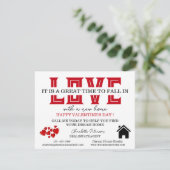 Valentinstag-Karten für echtes Anwesen (Stehend Vorderseite)