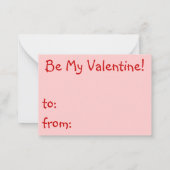 Valentinstag Karten für Kinder (Rückseite)