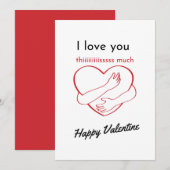 Valentinstag Karten Ideen | Valentinstag Brief (Vorne/Hinten)