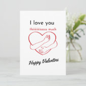 Valentinstag Karten Ideen | Valentinstag Brief (Stehend Vorderseite)