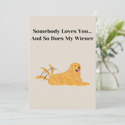 Valentinstag Karten von Hunden Mama Card (Stehend Vorderseite)