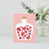 Valentinstag-Kartendesign Feiertagspostkarte (Stehend Vorderseite)