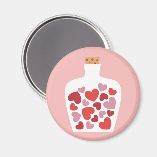 Valentinstag-Kartendesign Magnet (Vorderseite/Rückseite)