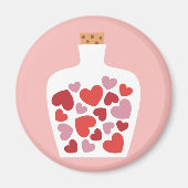 Valentinstag-Kartendesign Magnet (Vorne)