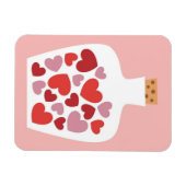 Valentinstag-Kartendesign Magnet (Horizontal)