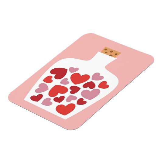 Valentinstag-Kartendesign Magnet (Linke Seite)
