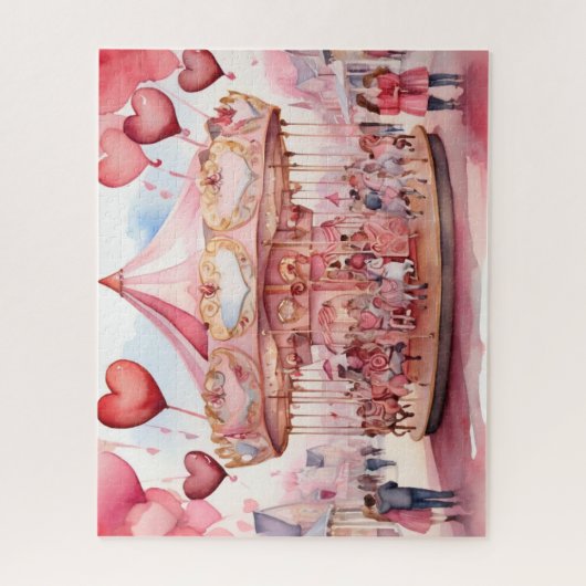 Valentinstag-Karussell Puzzle (Vertikal)