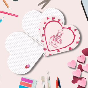 Valentinstag Katholische Liebeszitat Rosa Illustra Notizblock