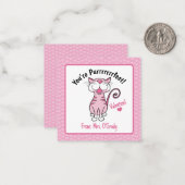 Valentinstag Katze Du bist purer Kinderlehrer Mitteilungskarte (Vorderseite/Rückseite Beispiel)