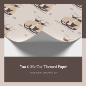 Valentinstag-Katze Geschenkpapier