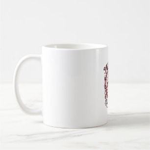 Valentinstag-Katze Lustiges Katzenliebhaber-Design Kaffeetasse
