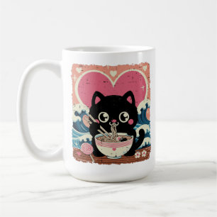 Valentinstag Katze Ramen Kawaii Japanische Mädchen Kaffeetasse