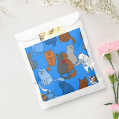 Valentinstag Katzen Herzblau Geschenktütchen (Versiegelt)