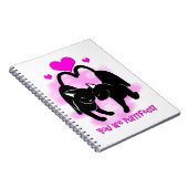 Valentinstag Katzen Notizblock (Rechte Seite)