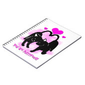 Valentinstag Katzen Notizblock (Linke Seite)