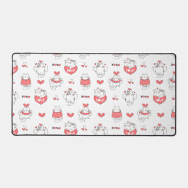 Valentinstag Katzen Schreibtischunterlage