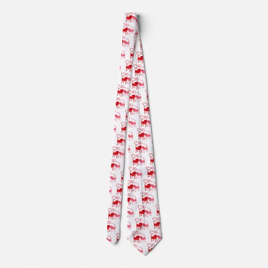 Valentinstag Katzen - Valentine Neck Tie Krawatte (Rückseite)