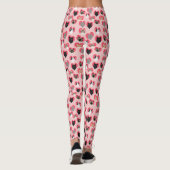 Valentinstag Katzenwelse Leggings (Rückseite)