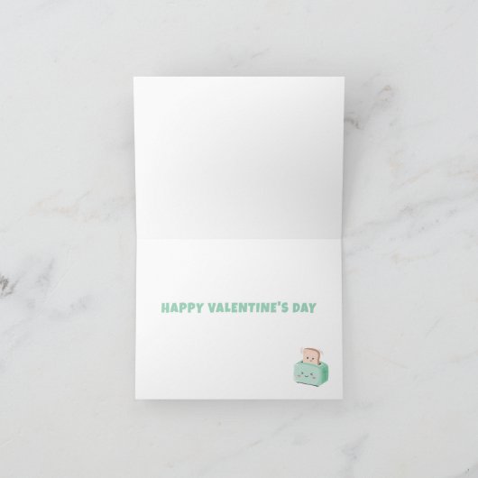 Valentinstag Kawaii Phantastisch Toast Card (Innenseite)