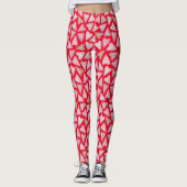 Valentinstag Keks Herz Wasserfarbe Leggings (Vorderseite)
