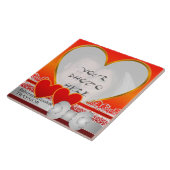 Valentinstag Keramik Foto Rahmen mit Namen Fliese (Seite)