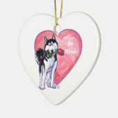 Valentinstag Keramik Ornament (Links)