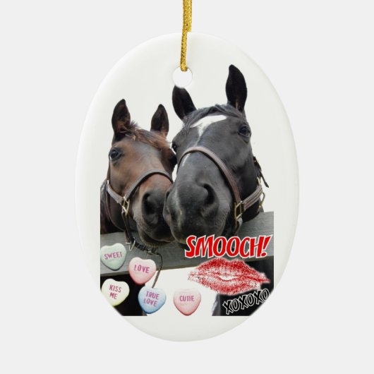 Valentinstag Keramik Ornament (Vorne)