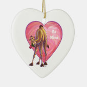 Valentinstag Keramik Ornament (Rechts)