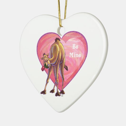 Valentinstag Keramik Ornament (Links)