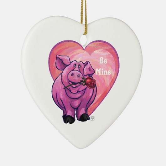 Valentinstag Keramik Ornament (Rechts)