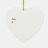 Valentinstag Keramik Ornament (Hinten)