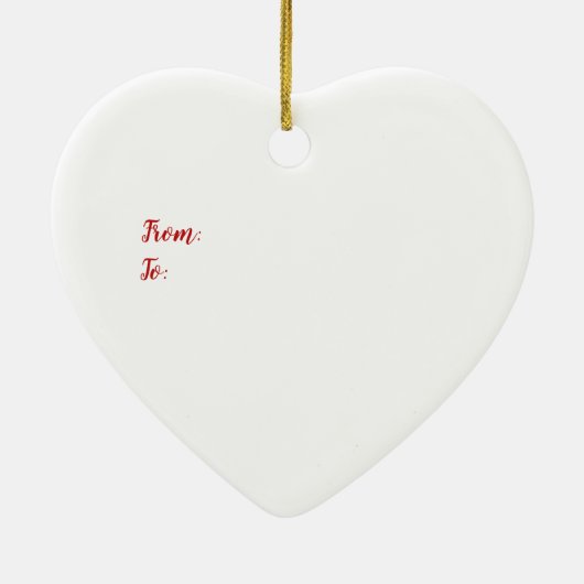 Valentinstag Keramik Ornament (Hinten)