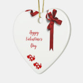 Valentinstag Keramik Ornament (Links)