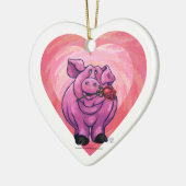 Valentinstag Keramik Ornament (Links)