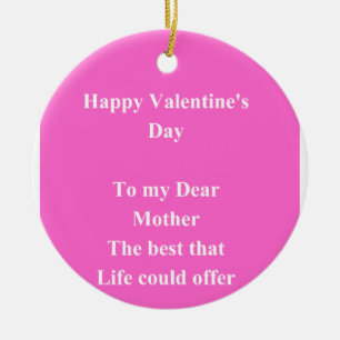Valentinstag Keramik Ornament