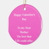 Valentinstag Keramik Ornament (Links)