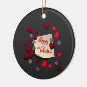 Valentinstag Keramik Ornament (Links)