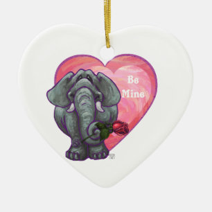 Valentinstag Keramik Ornament