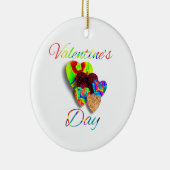 Valentinstag Keramik Ornament (Rechts)