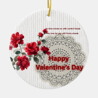 Valentinstag-Keramik-Ornament Keramik Ornament
