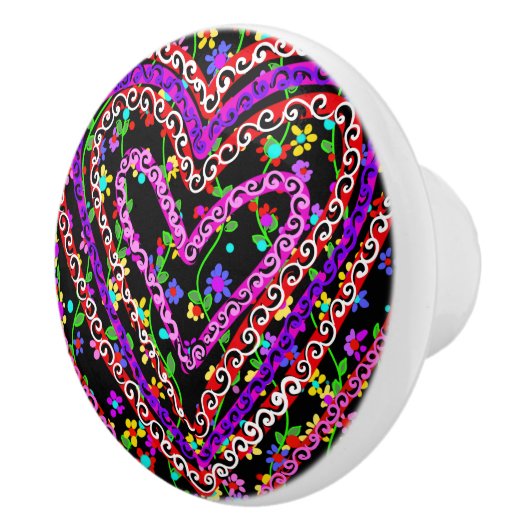 Valentinstag Keramikknauf (Rechts)